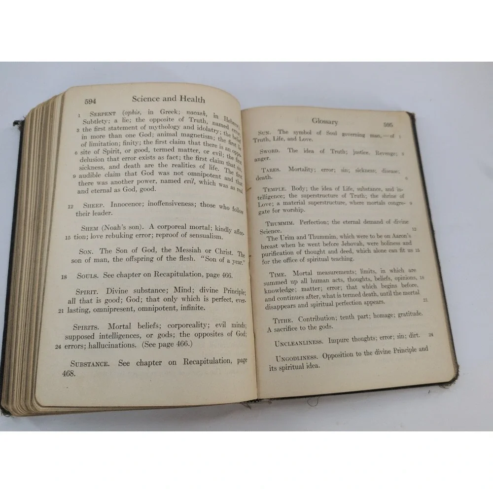 RARE SUNDAY SCHOOL ED🌿Science Health Key to the Scriptures Mary Baker Eddy 1934
